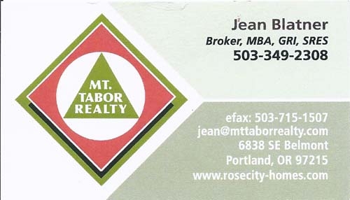 Mt Tabor Realty - Jean